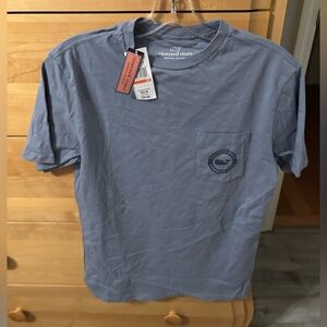 Vineyard Vines Men's Slate Blue Pocket Tee